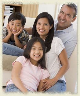 stock photo of a smiling family