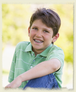 stock photo of a boy with braces